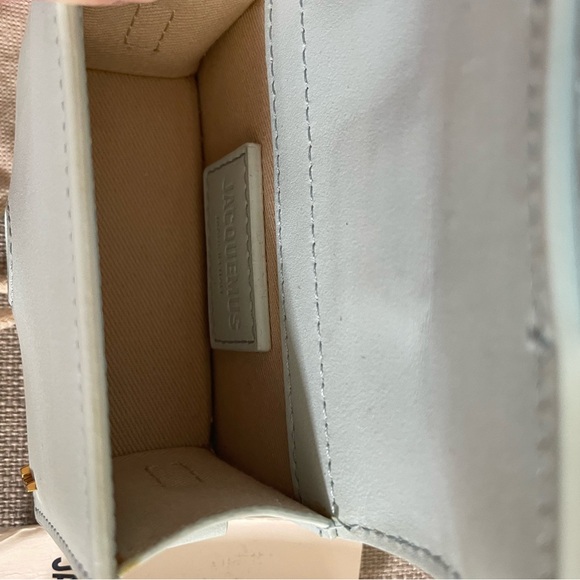 Jacquemus NanoTop-Handle Bag in Light Blue with Gold Hardware - Picture 8 of 9